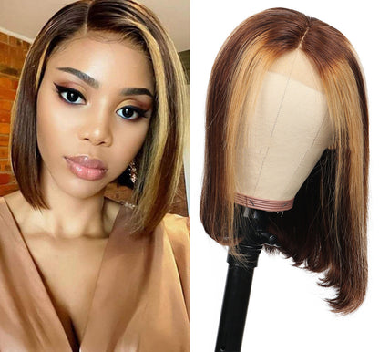 Regal™ Piano Color Bob Real Hair