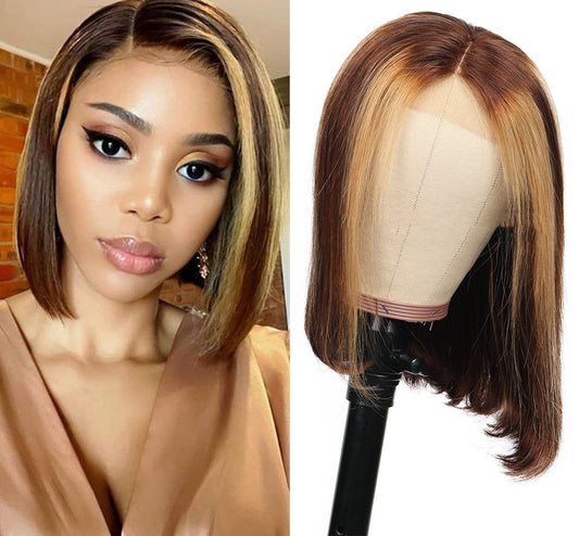 Regal™ Piano Color Bob Real Hair