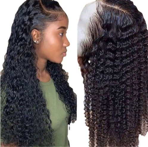 Regal™ Brazilian Kinky Curly Lace Front Human Hair Wigs