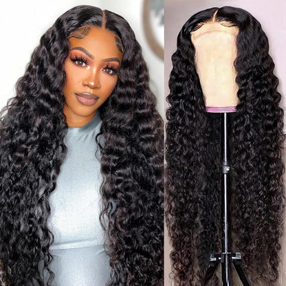 Regal™ Front Lace Human Hair Deep Wave Wig