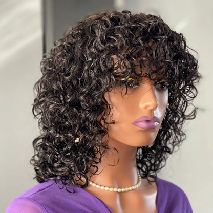 Regal™ Water Wave Fringe Human Hair With Bangs