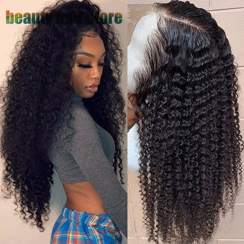 Regal™ Brazilian Kinky Curly Lace Front Human Hair Wigs