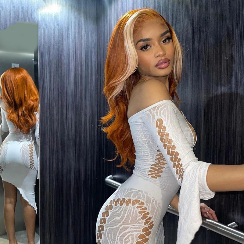 Regal™ 4X4 Human Hair Wig Head Cover Highlights 613